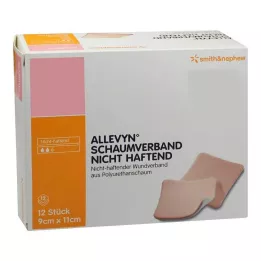 ALLEVYN Opatrunek piankowy 9x11 cm nieprzylepny, 12 szt