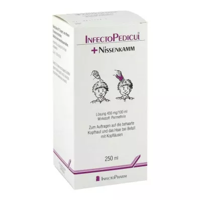 INFECTOPEDICUL Roztwór + grzebień nit, 250 ml