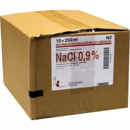 Izotoniczny roztwór soli 0,9% Bernburg Infusionsl.PE, 10X250 ml