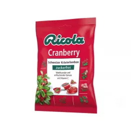 Ricola Cukierki żurawinowe bez cukru, 75 g