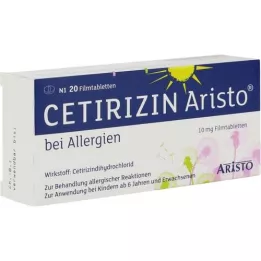 CETIRIZIN Aristo na alergie 10 mg tabletki powlekane, 20 szt