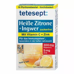 TETESEPT gorąca cytryna z imbirem, świeży cukier w proszku, 10X3 g