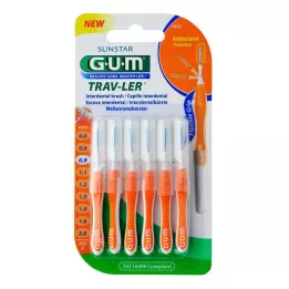 GUM TRAV-LER 0.9mm świeca pomarańczowa Intend.+6caps, 6szt