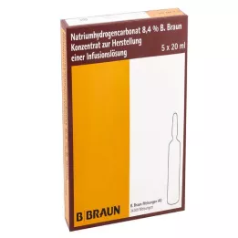 NATRIUMHYDROGENCARBONAT B.Braun 8,4% szkło, 5X20 ml