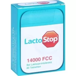 LACTOSTOP 14,000 FCC Dozownik tabletek, 80 szt