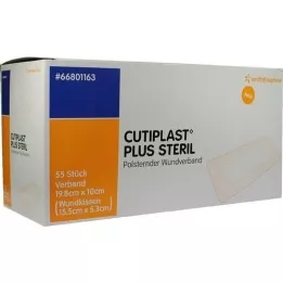 CUTIPLAST Plus sterylny opatrunek 10x19,8 cm, 55 szt