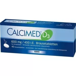 CALCIMED D3 600 mg/400 j.m. Tabletki musujące, 40 szt