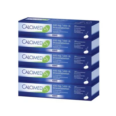 Calcimed D3 600 mg / 400 IU tabletki musujące, 100 szt