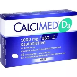 CALCIMED D3 1000 mg/880 j.m. Tabletki do żucia, 48 szt