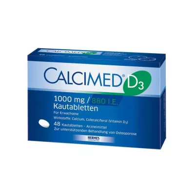 Calcimed D3 1000 mg / 880 IU tabletki do żucia, 48 szt Calcimed D3 1000 mg / 880 IU tabletki do żucia, 48 szt