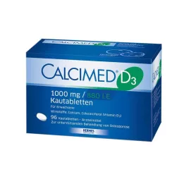 CALCIMED D3 1000 mg/880 j.m. Tabletki do żucia, 96 szt