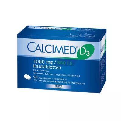 Calcimed D3 1000 mg / 880 IU tabletki do żucia, 96 szt