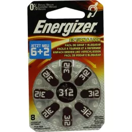 ENERGIZER Bateria do aparatu słuchowego 312, 8 szt