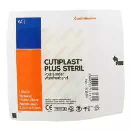 CUTIPLAST Plus sterylny opatrunek 7,8x10 cm, 1 szt