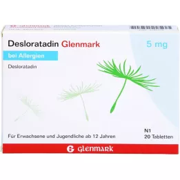 DESLORATADIN Tabletki Glenmark 5 mg, 20 szt