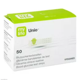 MYLIFE Paski testowe Unio do pomiaru stężenia glukozy we krwi, 50 szt