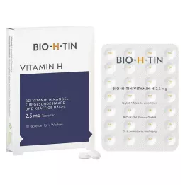 BIO-H-TIN Witamina H 2,5 mg przez 4 tygodnie tabletki, 28 szt