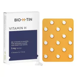 BIO-H-TIN Witamina H 5 mg na 1 miesiąc tabletki, 15 szt
