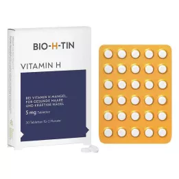 BIO-H-TIN Witamina H 5 mg przez 2 miesiące tabletki, 30 szt
