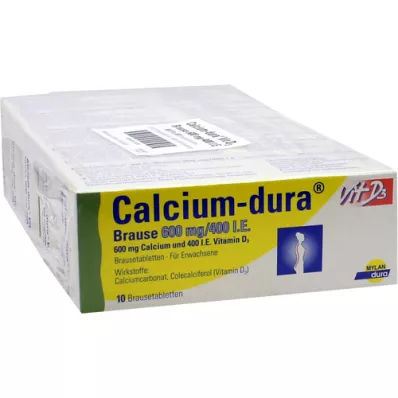 CALCIUM DURA Vit D3 Effervescent 600 mg/400 I.U., 50 szt