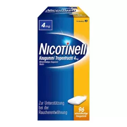 NICOTINELL Guma do żucia owoce tropikalne 4 mg, 96 szt