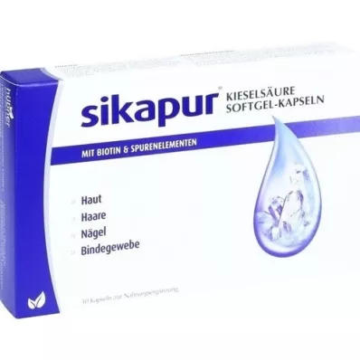 SIKAPUR Kapsułki softgel kwasu krzemowego z biotyną, 30 szt