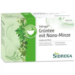 SIDROGA Zielona herbata Wellness z filtrem Nana Mint, 20 x 1,5 g
