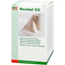 ROSIDAL CC Przylepny bandaż uciskowy 10 cm x 6 m, 1 szt