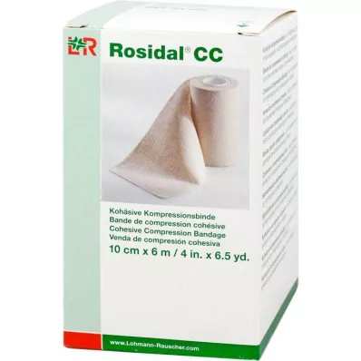 ROSIDAL CC Przylepny bandaż uciskowy 10 cm x 6 m, 1 szt