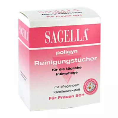 SAGELLA poligyn chusteczki oczyszczające do higieny intymnej, 10 szt