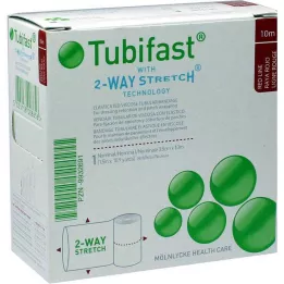 TUBIFAST Stretch 2-drożny 3,5 cmx10 m czerwony, 1 szt