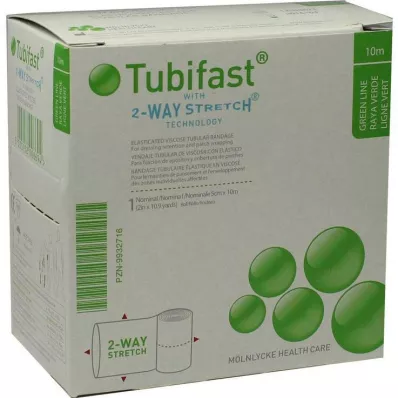 TUBIFAST Stretch 2-drożny 5 cmx10 m zielony, 1 szt