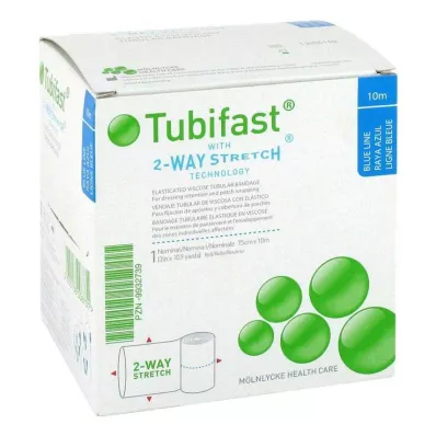 TUBIFAST Stretch 2-drożny 7,5 cmx10 m niebieski, 1 szt