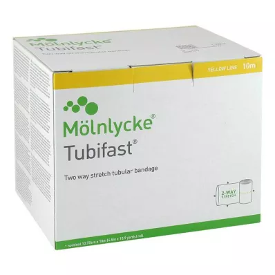 TUBIFAST Stretch 2-drożny 10,75 cmx10 m żółty, 1 szt