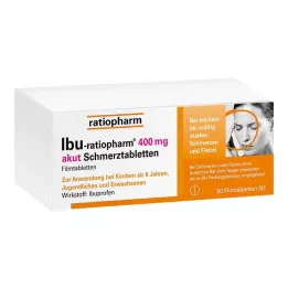 IBU-RATIOPHARM 400 mg akut Schmerztbl.Filmtabl., 50 szt