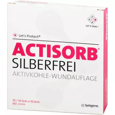 Kompresy Actisorb bez srebra 10,5x10,5 cm, 10 szt Kompresy Actisorb bez srebra 10,5x10,5 cm, 10 szt