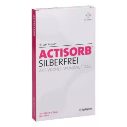 ACTISORB SILBERFREI Węgiel aktywowany 10,5x19 cm, 10 szt
