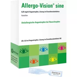 ALLERGO-VISION sine 0,25 mg/ml AT w pojedynczej dawce, 20X0,4 ml