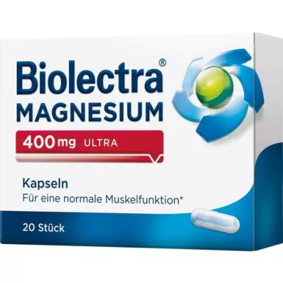 BIOLECTRA Magnez 400 mg ultrakapsułki, 20 szt