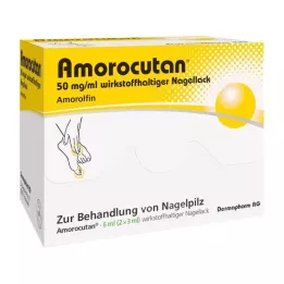 AMOROCUTAN Lakier do paznokci 50 mg/ml zawierający substancję czynną, 6 ml