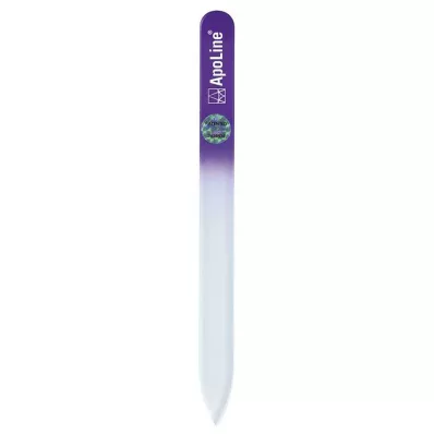 Pilnik do paznokci Apoline szklany 14 cm fioletowy, 1 szt Pilnik do paznokci Apoline szklany 14 cm fioletowy, 1 szt