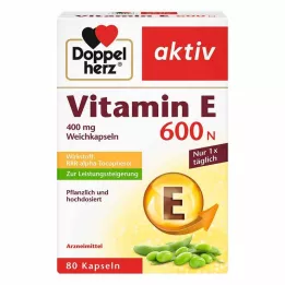 DOPPELHERZ Witamina E 600 N Softgels, 80 kapsułek