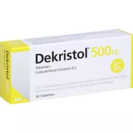 DEKRISTOL 500 tabletek I.E., 50 szt