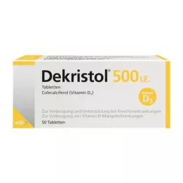 DEKRISTOL 500 tabletek I.E., 50 szt