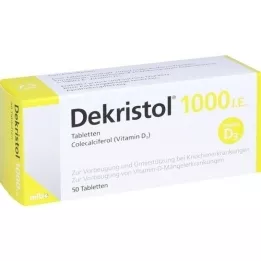 DEKRISTOL 1000 tabletek I.U., 50 szt