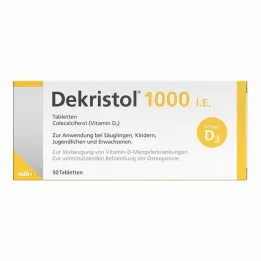 DEKRISTOL 1000 tabletek I.U., 50 szt