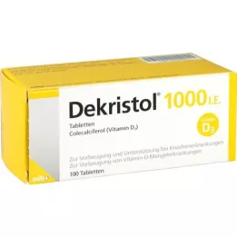 DEKRISTOL 1000 tabletek I.U., 100 szt