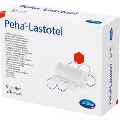 PEHA-LASTOTEL Bandaż mocujący 6 cmx4 m, 20 szt