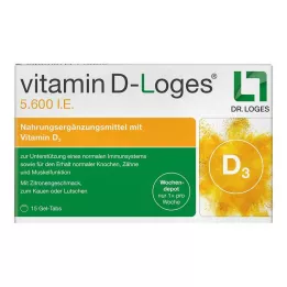VITAMIN D-LOGES 5 600 j.m. tygodniowo w postaci tabletek do żucia, 15 szt