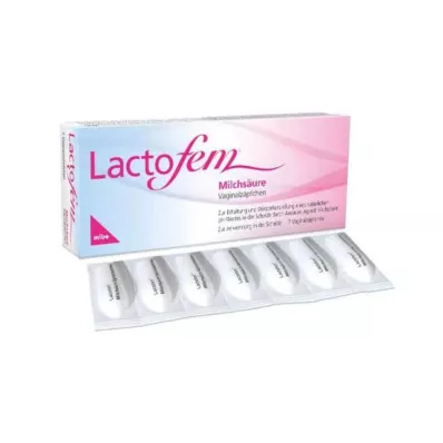 LACTOFEM Czopki dopochwowe z kwasem mlekowym, 7 szt